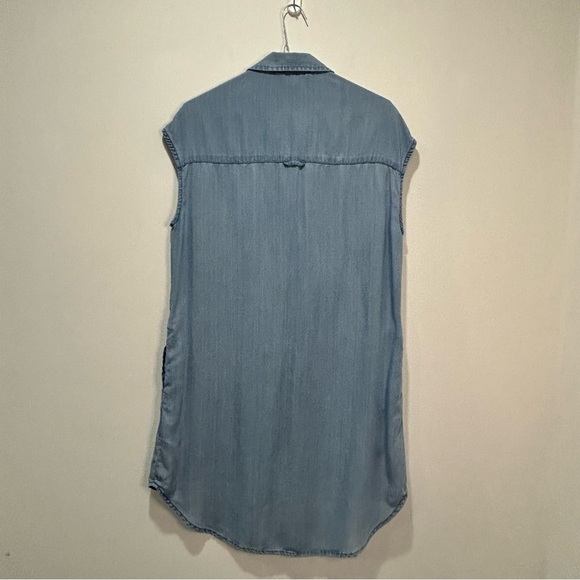 CALVIN KLEIN Blue Denim Sleeveless Dress in Women's Size Small - Picture 3 of 6